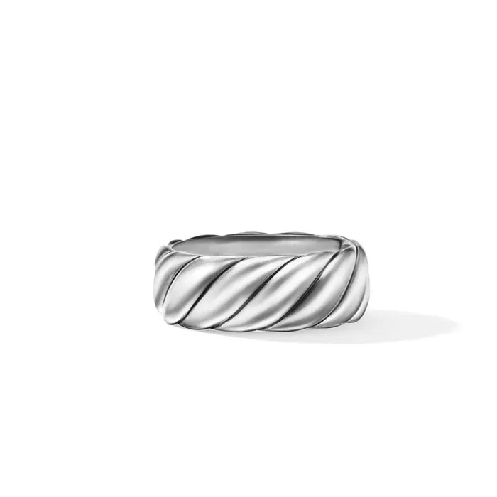 David Yurman Sculpted Cable Contour Band Ring in Sterling Silver DAVID YURMAN INC Rings David Yurman Sculpted Cable Contour Band Ring in Sterling Silver DAVID YURMAN INC Rings