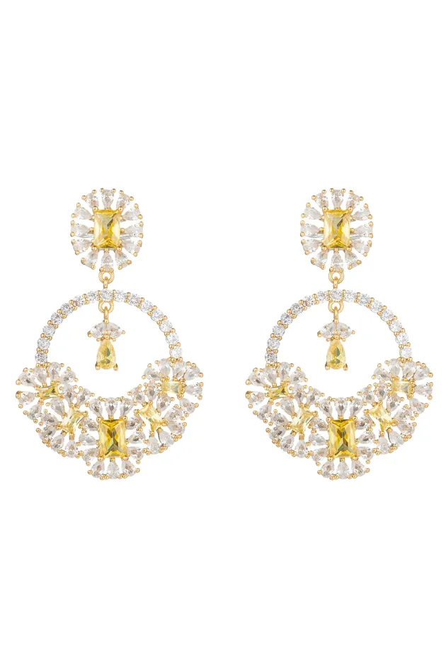 Earrings Alessia CZ Statement Earrings Eye Candy LA