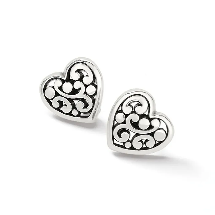 Earrings Contempo Heart Post Earrings Brighton