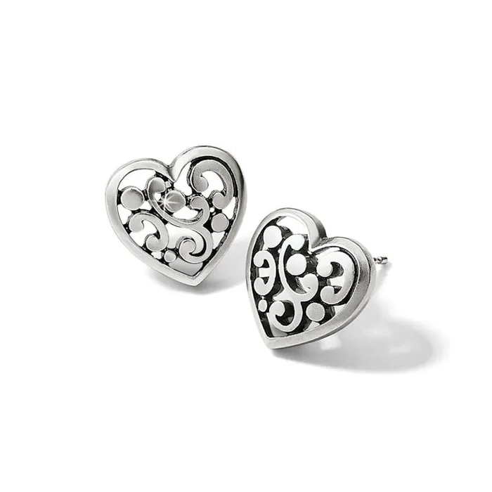 Earrings Contempo Heart Post Earrings Brighton