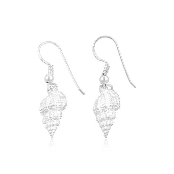 Earrings E2162 Tulip Shell French Wire Earrings Teeda