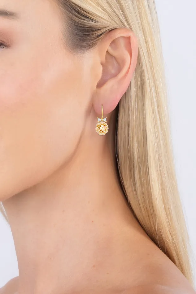Earrings Eye Candy LA Judith CZ Drop Earrings