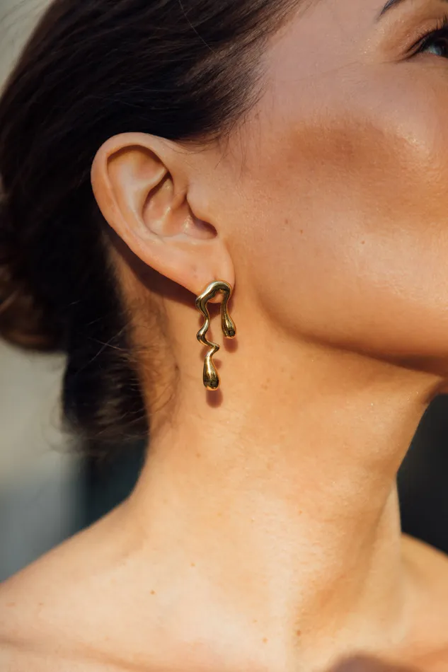 Earrings Eye Candy LA Rain Drop Earrings