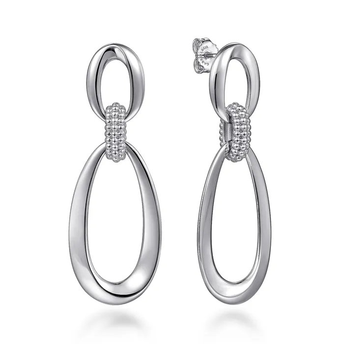 Earrings Gabriel Sterling Silver 15mm x 465mm Dangle Style Earrings GABRIEL CO Earrings Gabriel Sterling Silver 15mm x 465mm Dangle Style Earrings GABRIEL CO