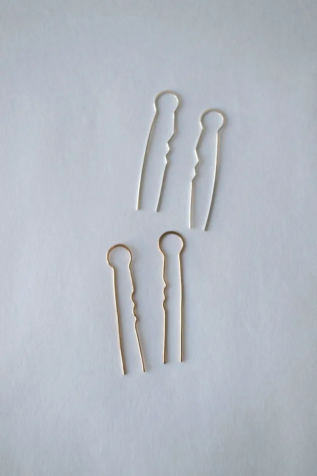 Earrings Melissa Joy Manning L Hairpin Earrings
