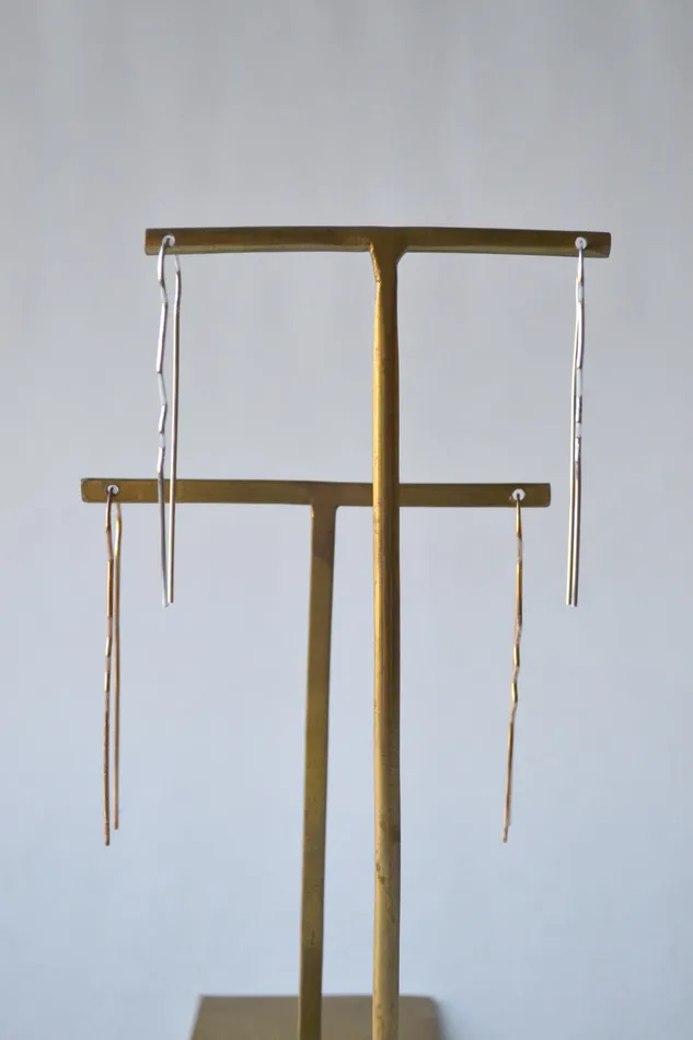 Earrings Melissa Joy Manning L Hairpin Earrings