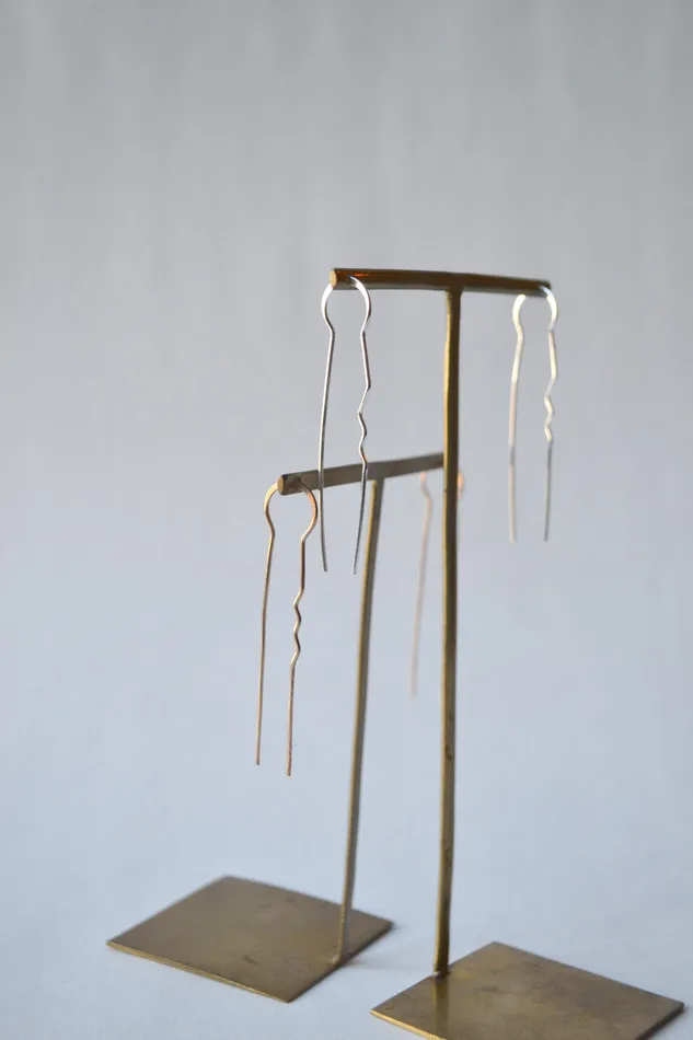 Earrings Melissa Joy Manning L Hairpin Earrings