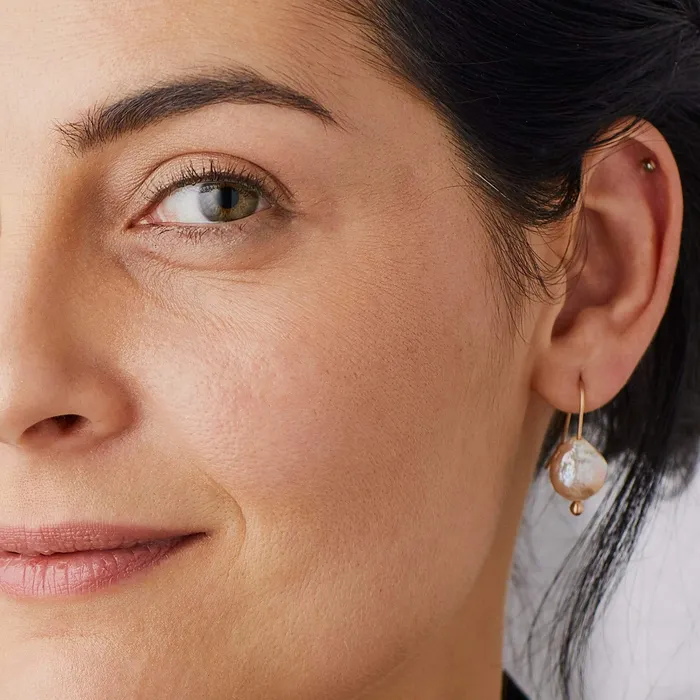 Earrings MILA MIDNIGHT PEARL EARRING Julie Cohn Design