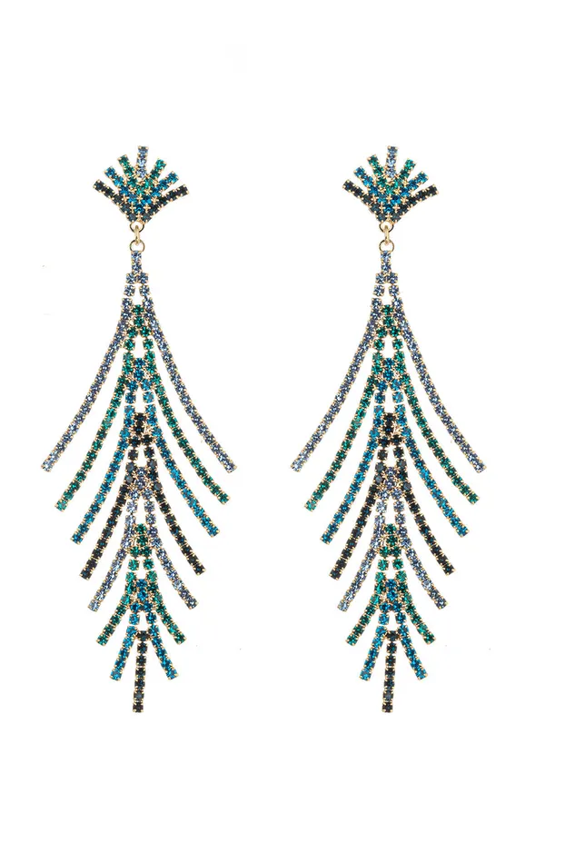 Earrings Multi Cindy Statement Earrings Eye Candy LA