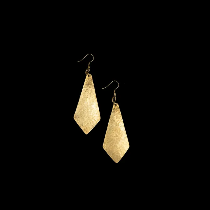 Earrings Mwassus Jewelry African EarringsAfrican Brass Earrings