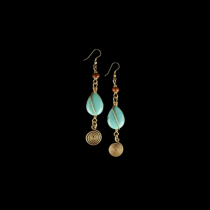 Earrings Mwassus Jewelry African Stone Earrings