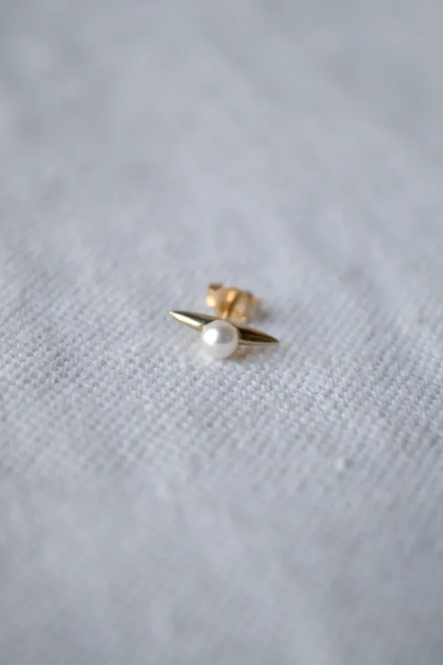 Earrings Naax White Pearl Earring Quarry