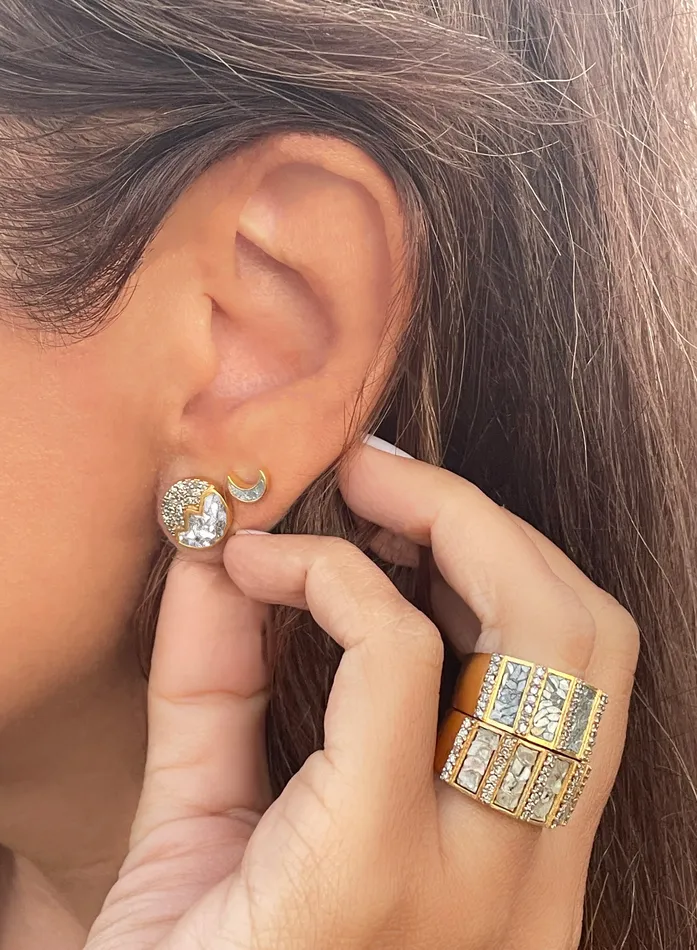 Earrings Neoma Gold Vermeil Stud Earrings Shana Gulati