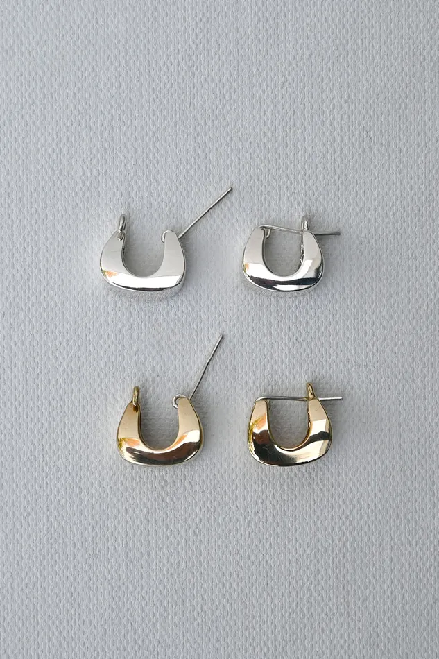 Earrings Quarry Proctor Earrings Brass Silver