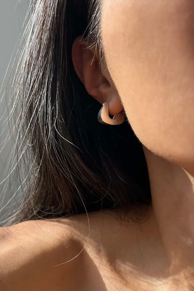 Earrings Quarry Proctor Earrings Brass Silver
