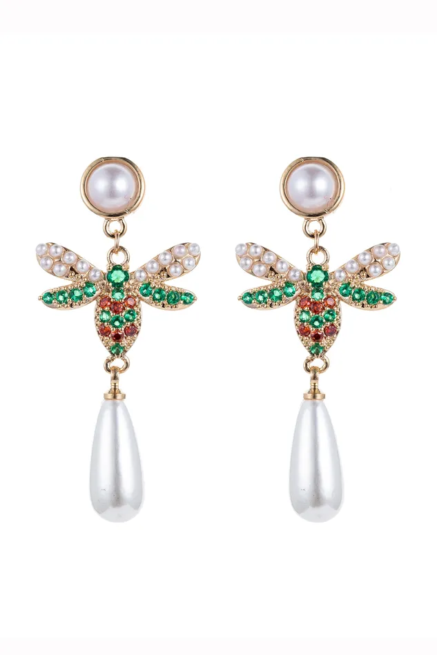 Earrings Rainbow Bee Earrings Eye Candy LA