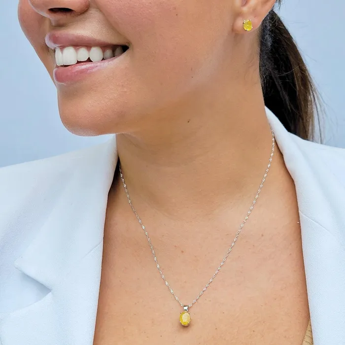 Earrings Uniquelan Jewelry Yellow Sapphire Heart Stud Earrings Earrings Uniquelan Jewelry Yellow Sapphire Heart Stud Earrings