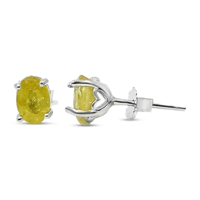 Earrings Uniquelan Jewelry Yellow Sapphire Heart Stud Earrings Earrings Uniquelan Jewelry Yellow Sapphire Heart Stud Earrings