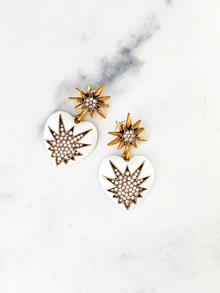 Elizabeth Cole Jewelry Earrings Love Me Earrings