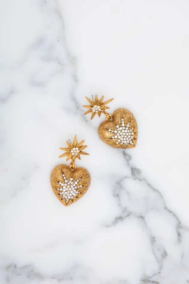 Elizabeth Cole Jewelry Earrings Love Me Earrings