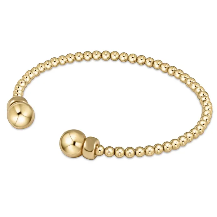 enewton PreStyled Sets Classic Gold 3mm Bead Cuff Gold