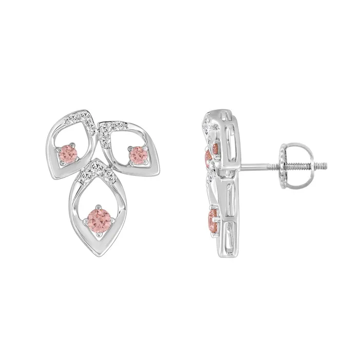 Ethos Earrings LADIES EARRINGS 12CT ROUND DIAMOND 14K WHITE GOLD CENTER STONE ROUND DIAMOND 13CT Ethos Earrings LADIES EARRINGS 12CT ROUND DIAMOND 14K WHITE GOLD CENTER STONE ROUND DIAMOND 13CT