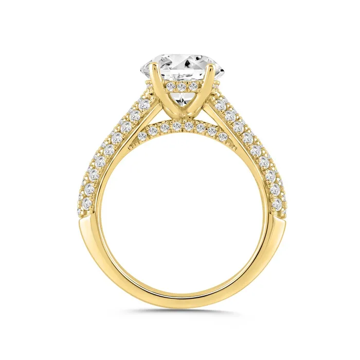 Ethos LADIES RING 375CT ROUNDOVAL DIAMOND 14K YELLOW GOLD CENTER STONE OVAL DIAMOND 300CT Rings Ethos LADIES RING 375CT ROUNDOVAL DIAMOND 14K YELLOW GOLD CENTER STONE OVAL DIAMOND 300CT Rings