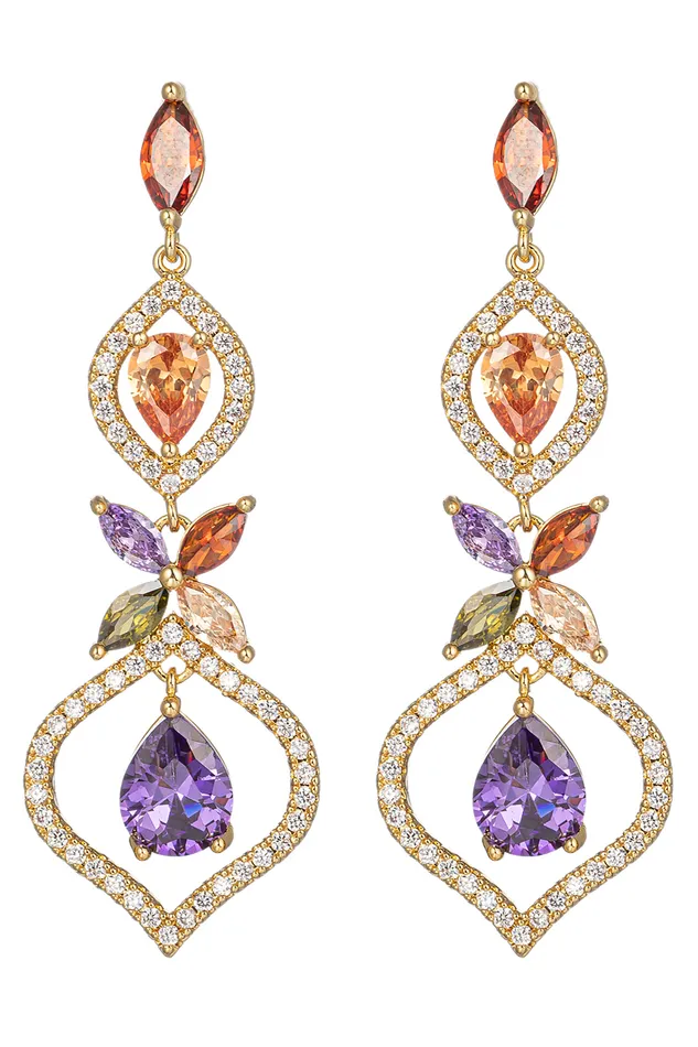 Eye Candy LA Cassia CZ Statement Earring Earrings