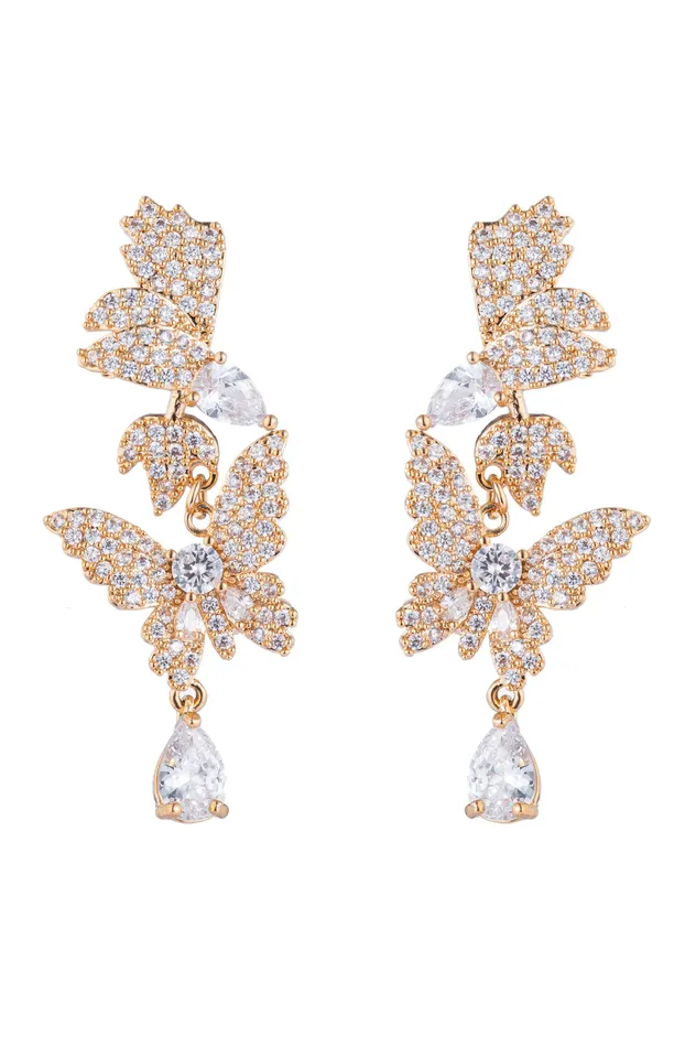 Eye Candy LA Dreamy Butterfly Earrings Earrings