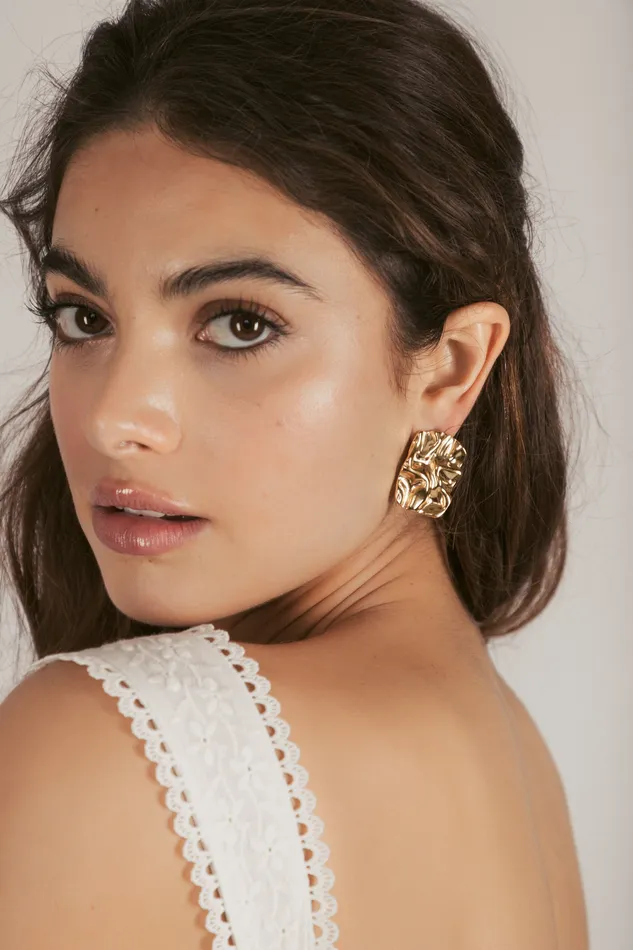 Eye Candy LA Earrings Zahra 14K Gold Plated Earrings