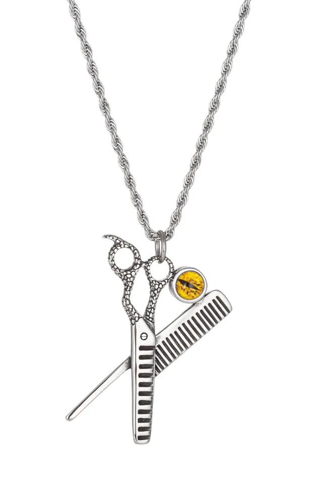 Eye Candy LA Necklaces Scissor Comb Necklace