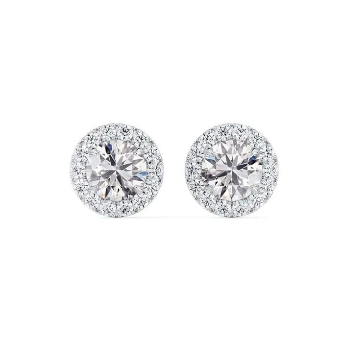 FOREVERMARK Earrings Forevermark Halo Stud Earrings
