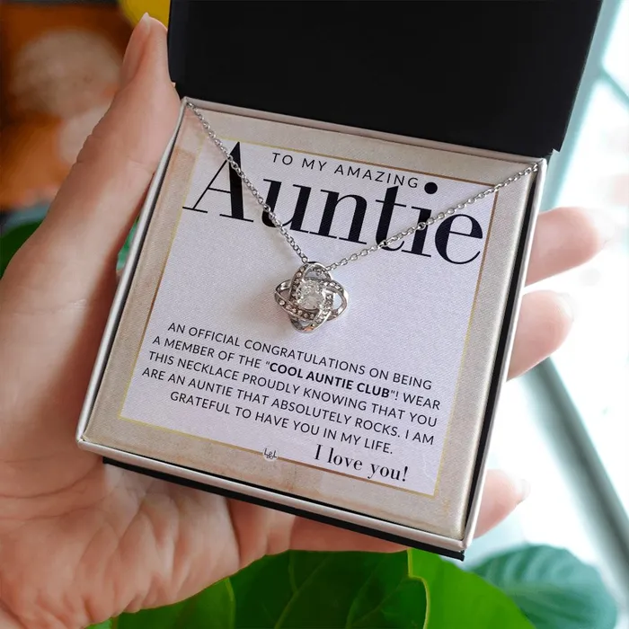 Funny Gift For Auntie Present for Auntie From Niece or Nephew Pendant Necklace Great For Christmas Her Birthday Or As An Encouragement Gift ShineOn Fulfillment Necklaces