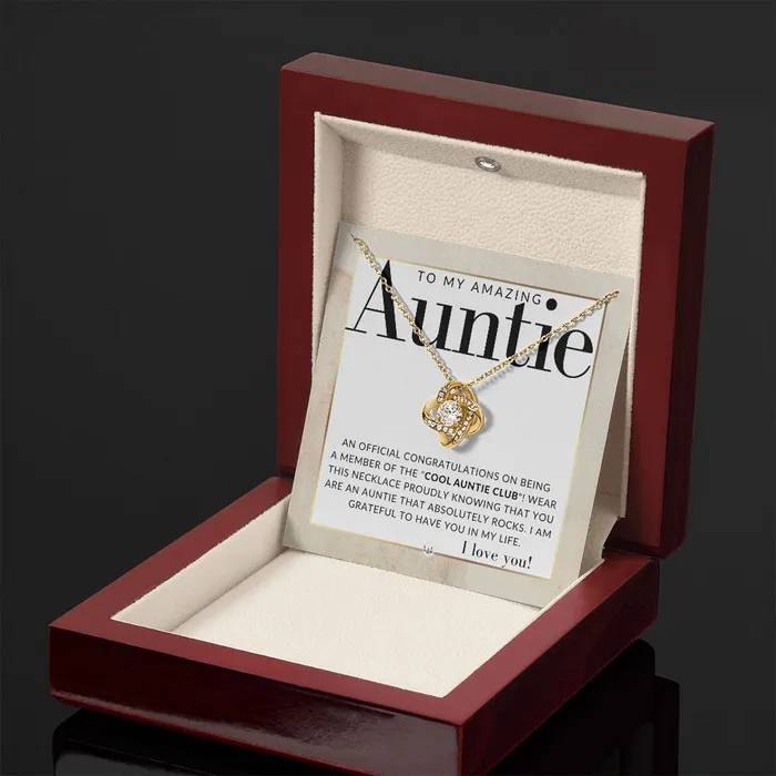 Funny Gift For Auntie Present for Auntie From Niece or Nephew Pendant Necklace Great For Christmas Her Birthday Or As An Encouragement Gift ShineOn Fulfillment Necklaces