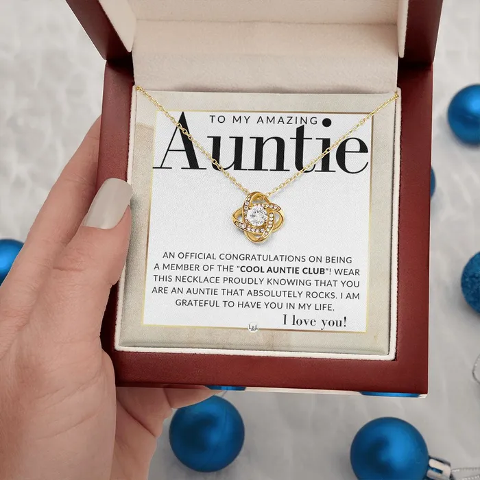 Funny Gift For Auntie Present for Auntie From Niece or Nephew Pendant Necklace Great For Christmas Her Birthday Or As An Encouragement Gift ShineOn Fulfillment Necklaces
