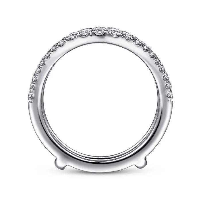 GABRIEL CO Rings Gabriel 14K White Gold 050ctw Diamond Ring Guard GABRIEL CO Rings Gabriel 14K White Gold 050ctw Diamond Ring Guard