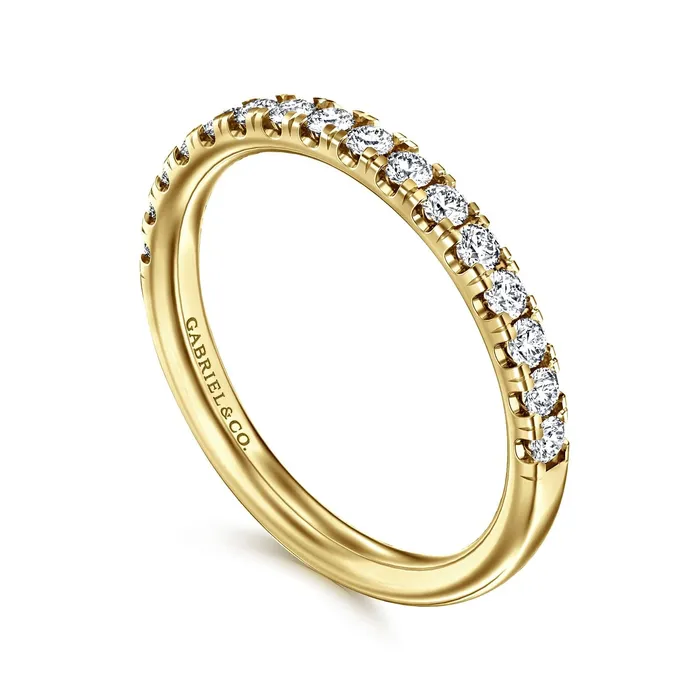 GABRIEL CO Rings Gabriel 14K Yellow Gold 0401ctw Clearly Flawless Diamond Band GABRIEL CO Rings Gabriel 14K Yellow Gold 0401ctw Clearly Flawless Diamond Band