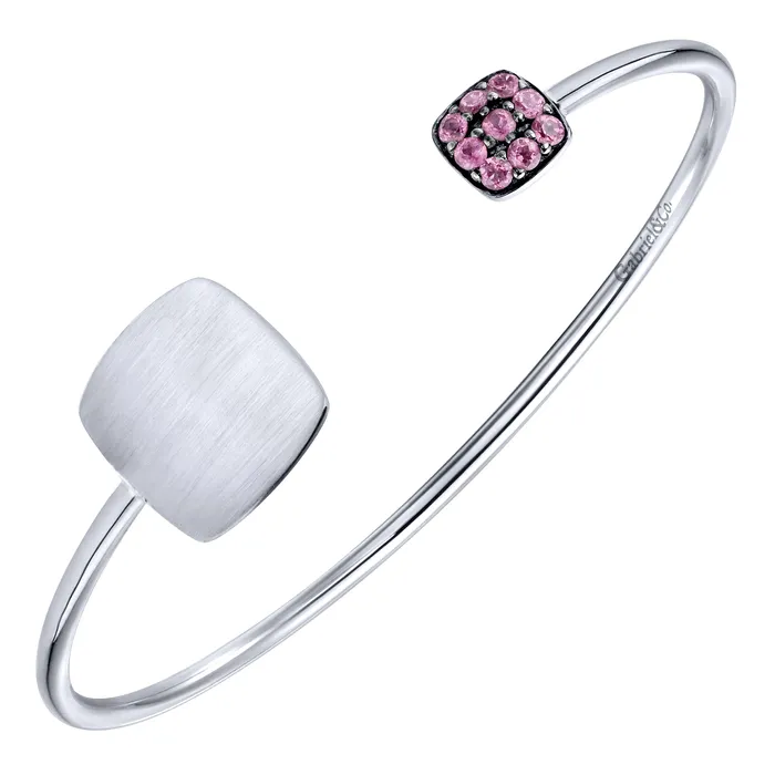 Gabriel Sterling Silver 65 Cuff Style Bracelet Featuring Zircons GABRIEL CO Bracelets Gabriel Sterling Silver 65 Cuff Style Bracelet Featuring Zircons GABRIEL CO Bracelets