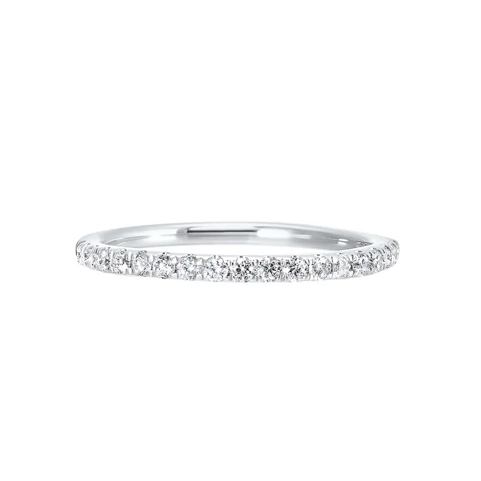 GEMS ONE CORPRATION Rings Thollot Colorado Cut 14K White Gold 025ctw Diamond Wedding Band GEMS ONE CORPRATION Rings Thollot Colorado Cut 14K White Gold 025ctw Diamond Wedding Band