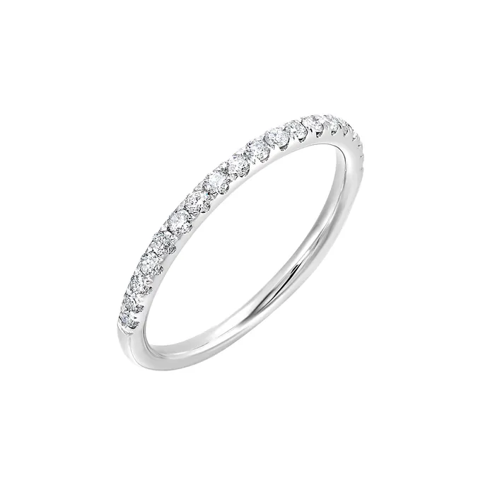 GEMS ONE CORPRATION Rings Thollot Colorado Cut 14K White Gold 025ctw Diamond Wedding Band GEMS ONE CORPRATION Rings Thollot Colorado Cut 14K White Gold 025ctw Diamond Wedding Band
