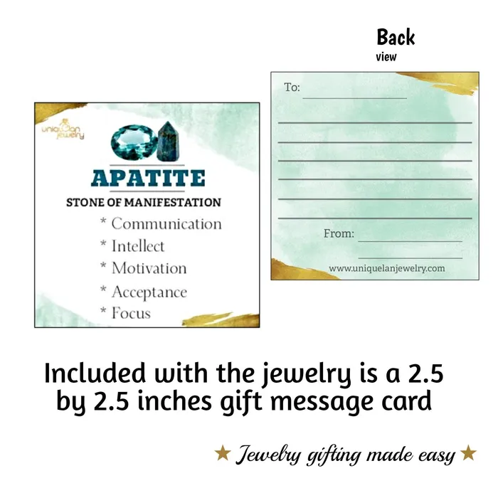 Genuine Raw Apatite Stud Earrings Uniquelan Jewelry Earrings Genuine Raw Apatite Stud Earrings Uniquelan Jewelry Earrings