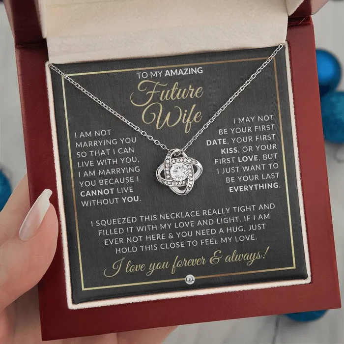 Gift For Future Wife Before Marriage Pendant Necklace Sentimental and Romantic Christmas Gift Valentines Day Birthday or Anniversary Present ShineOn Fulfillment Necklaces