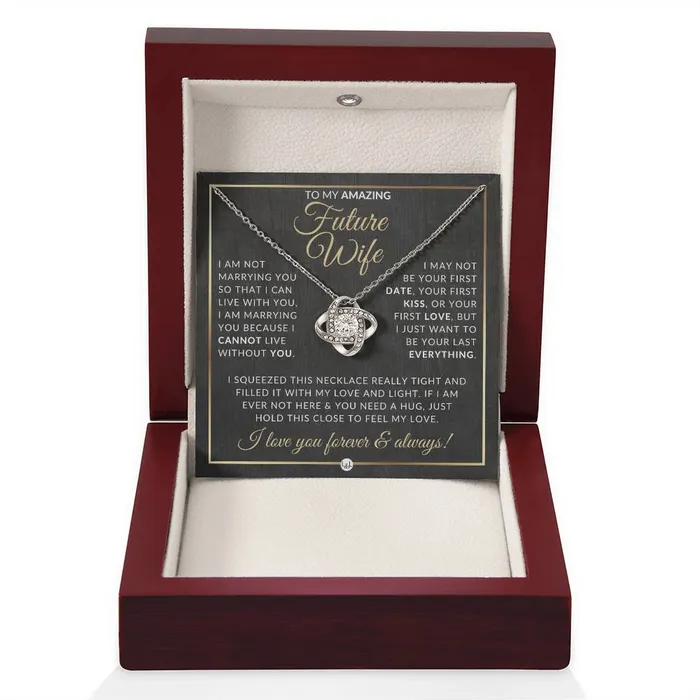 Gift For Future Wife Before Marriage Pendant Necklace Sentimental and Romantic Christmas Gift Valentines Day Birthday or Anniversary Present ShineOn Fulfillment Necklaces