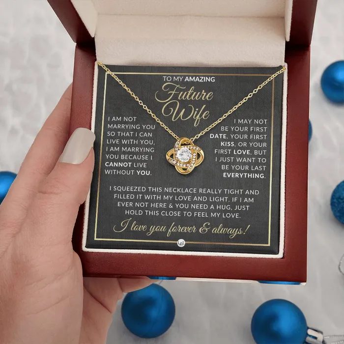 Gift For Future Wife Before Marriage Pendant Necklace Sentimental and Romantic Christmas Gift Valentines Day Birthday or Anniversary Present ShineOn Fulfillment Necklaces