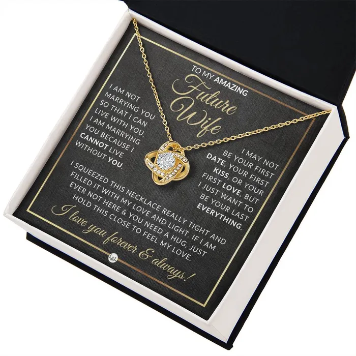 Gift For Future Wife Before Marriage Pendant Necklace Sentimental and Romantic Christmas Gift Valentines Day Birthday or Anniversary Present ShineOn Fulfillment Necklaces