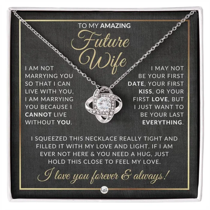 Gift For Future Wife Before Marriage Pendant Necklace Sentimental and Romantic Christmas Gift Valentines Day Birthday or Anniversary Present ShineOn Fulfillment Necklaces