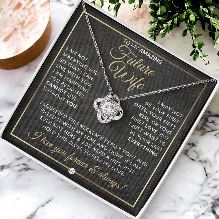 Gift For Future Wife Before Marriage Pendant Necklace Sentimental and Romantic Christmas Gift Valentines Day Birthday or Anniversary Present ShineOn Fulfillment Necklaces