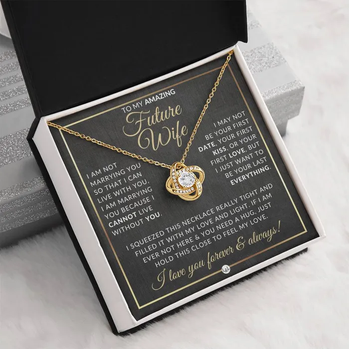 Gift For Future Wife Before Marriage Pendant Necklace Sentimental and Romantic Christmas Gift Valentines Day Birthday or Anniversary Present ShineOn Fulfillment Necklaces