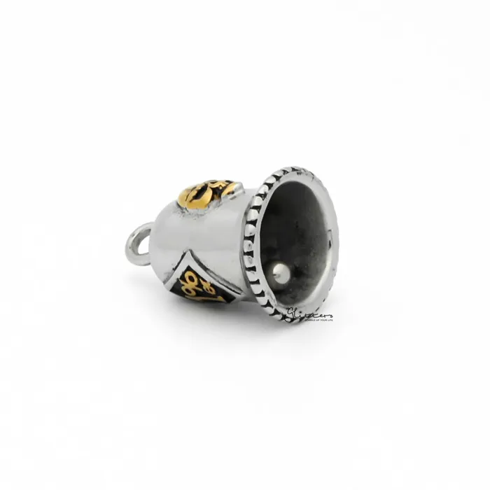 Glitters Necklaces 1 ER Stainless Steel Bell Pendant Gold