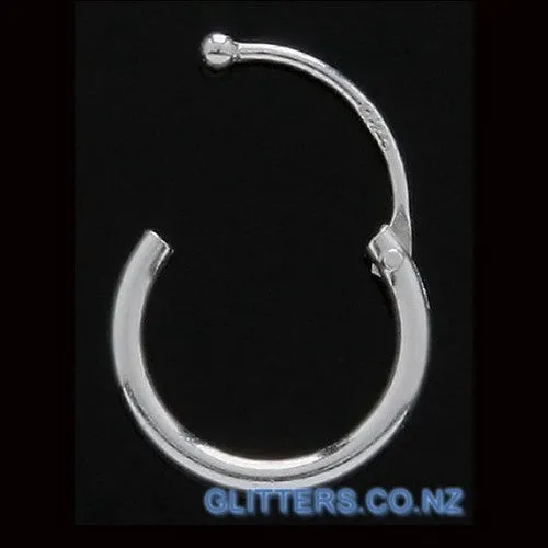 Glitters Rings 20 Gauge 925 Solid Sterling Silver Nose Hoops With Bone End